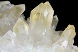 Wide Quartz Crystal Cluster - Brazil #121428-2